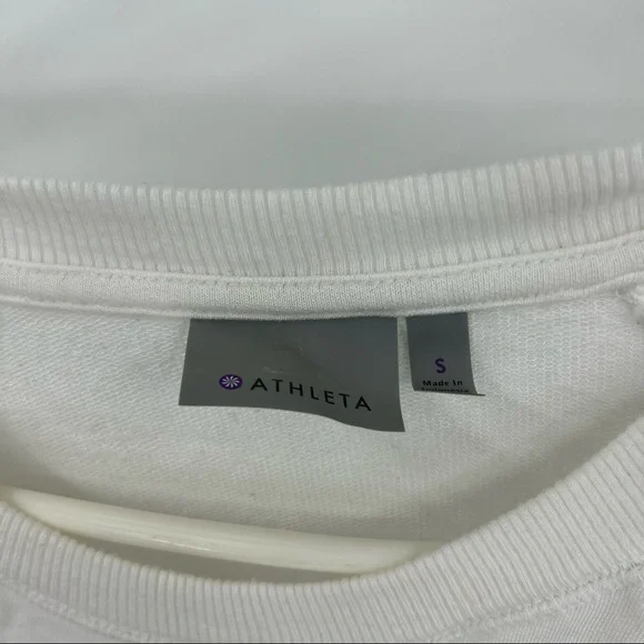 Athleta Modal White Long Sleeve Small - Picture 3 of 9